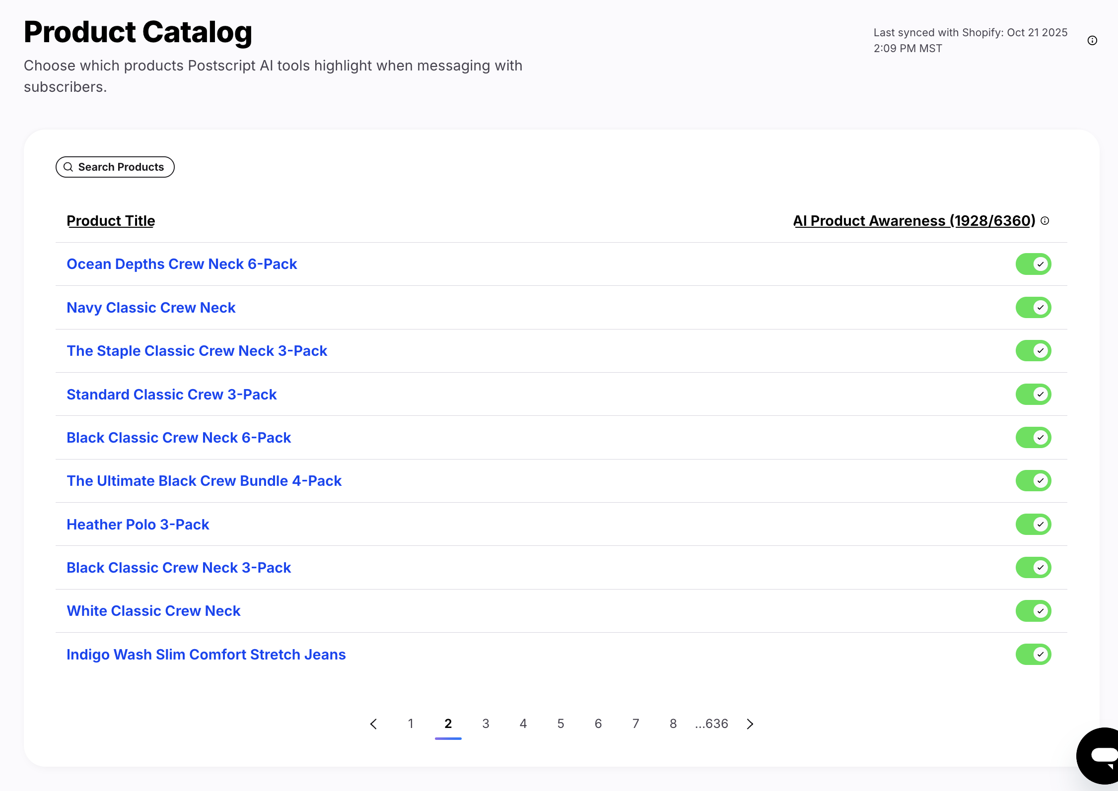 Product Catalog