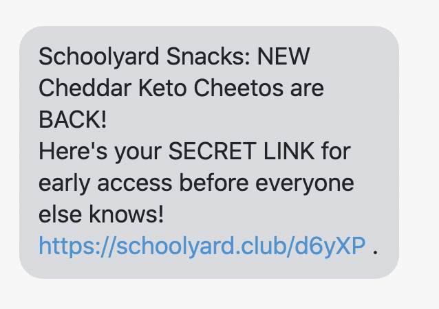 SMS example